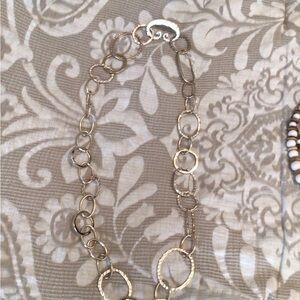 Gold-Tone Textured Link Necklace - Women Jewelry